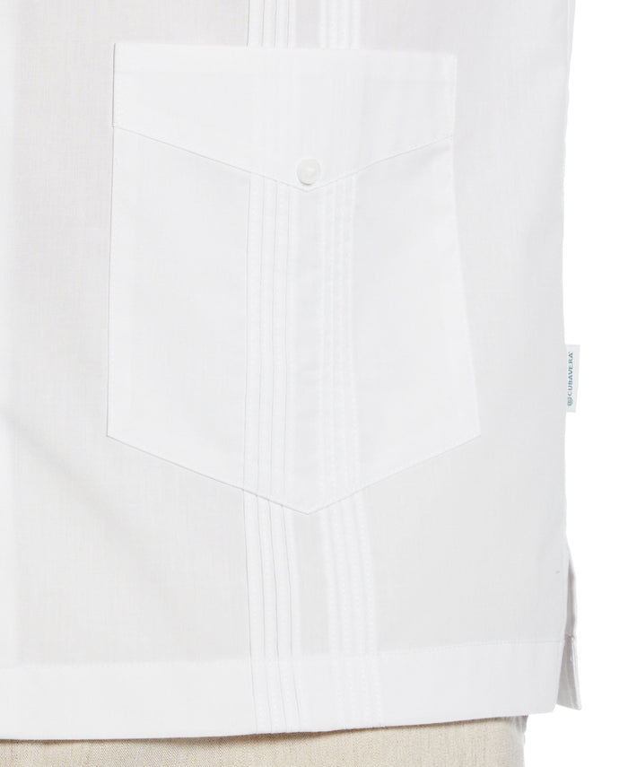Cubavera Four Pocket Guayabera Shirt Brilliant White