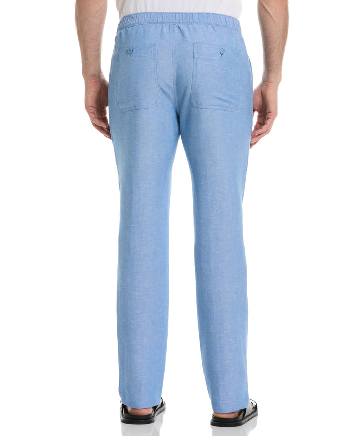 Cubavera Linen-Blend Core Drawstring Pants Ashleigh Blue
