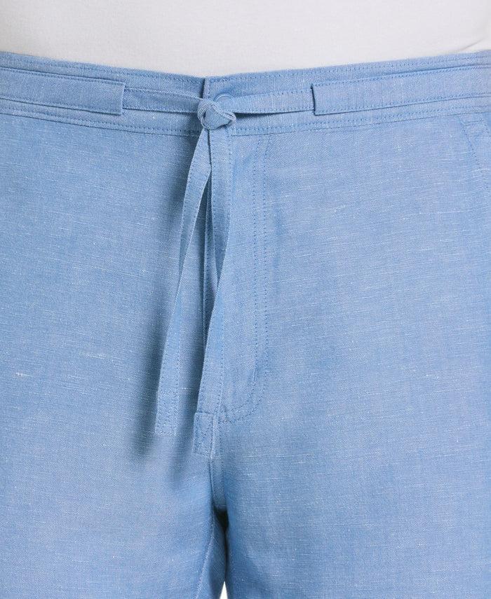 Cubavera Linen-Blend Core Drawstring Pants Ashleigh Blue