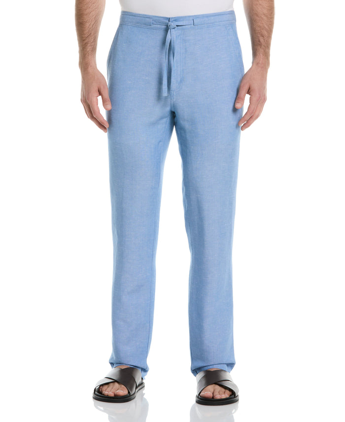 cubavera Linen-Blend Core Drawstring Pants Ashleigh Blue