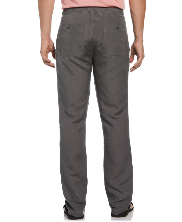 Cubavera Linen-Blend Core Drawstring Pants Castlerock