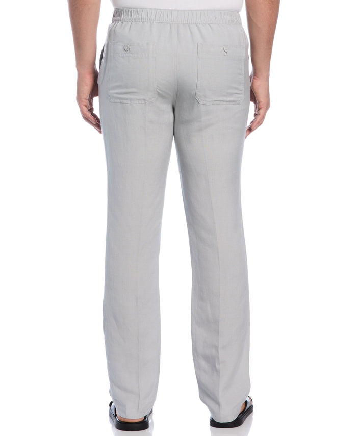 Cubavera Linen-Blend Core Drawstring Pants Harbor Mist