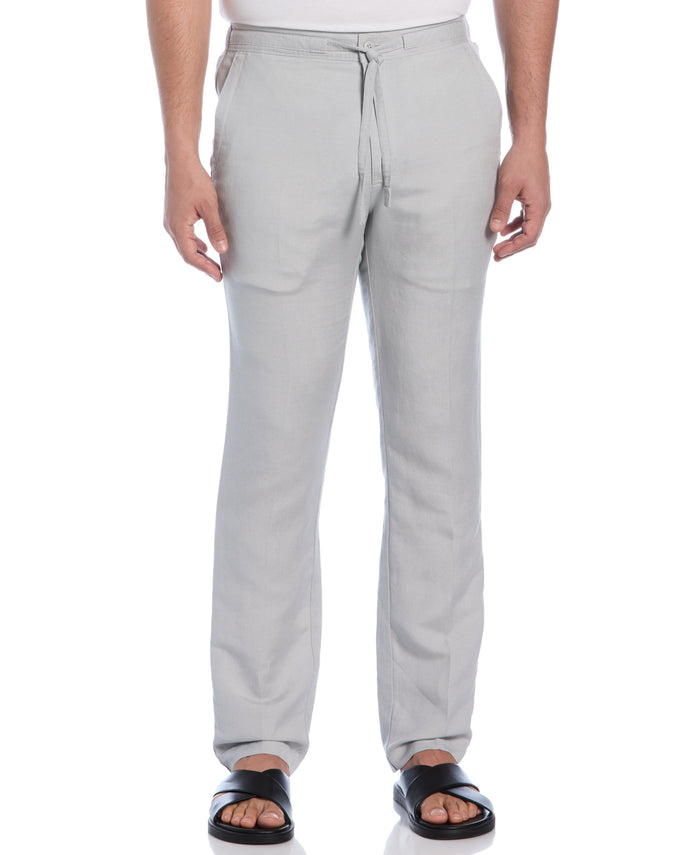 Cubavera Linen-Blend Core Drawstring Pants Harbor Mist
