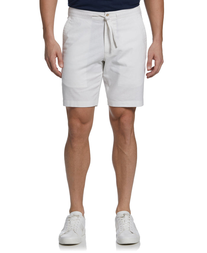 Cubavera Linen Blend Cross Dye Short Brilliant White
