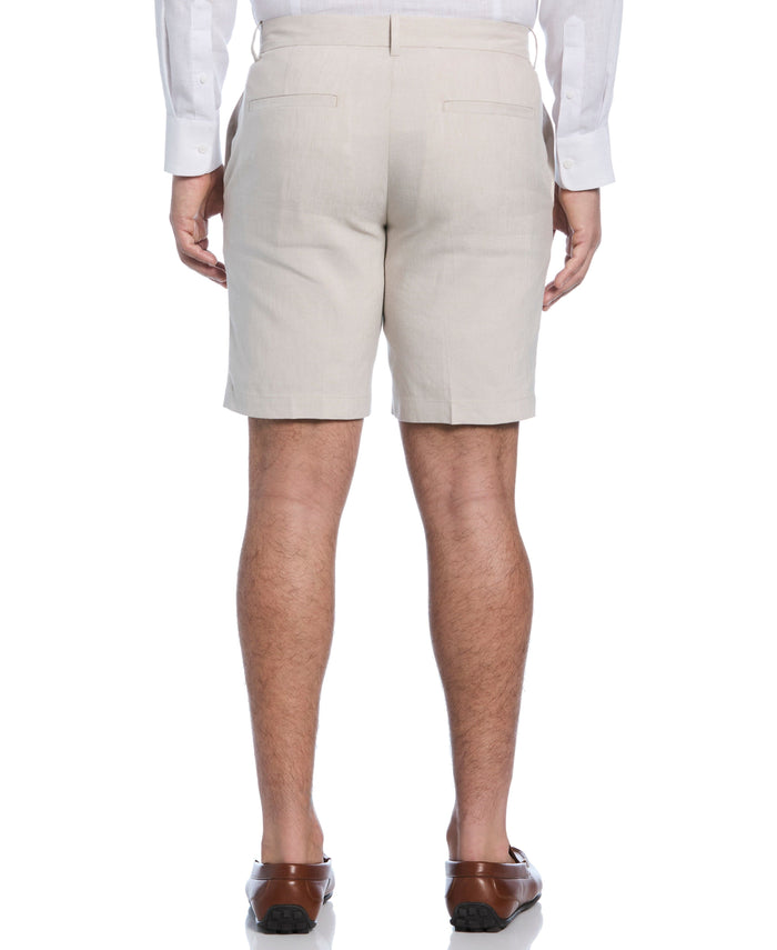 Cubavera Linen-Blend Flat Front Shorts Island Fossil