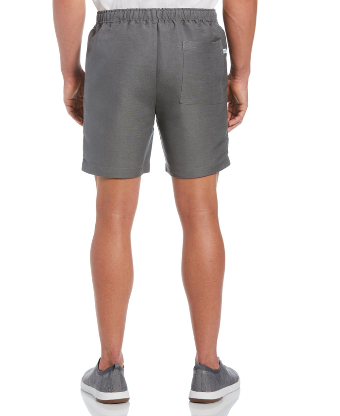 Cubavera Linen-Blend Pull On Drawstring Shorts Castlerock