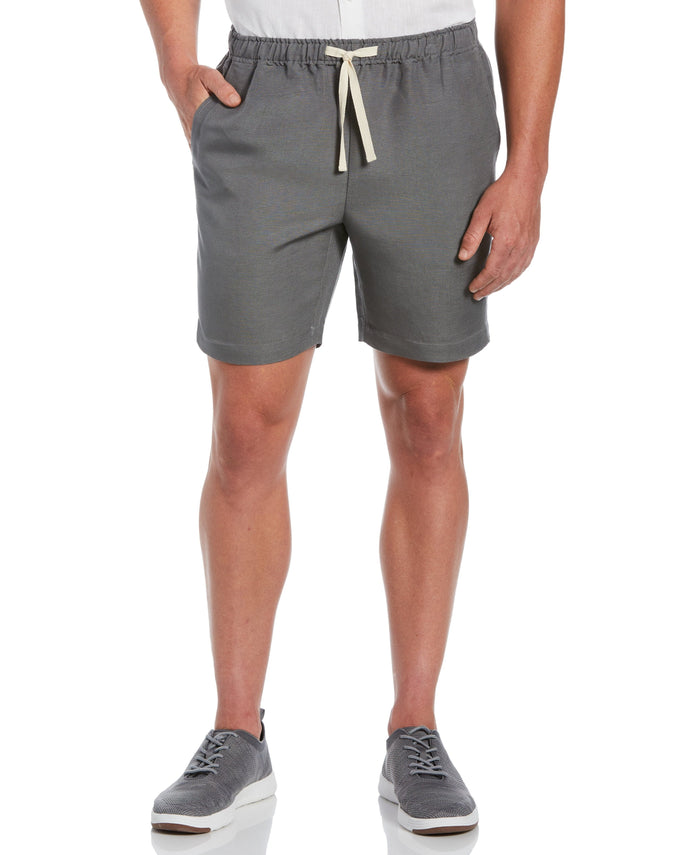 Cubavera Linen-Blend Pull On Drawstring Shorts Castlerock
