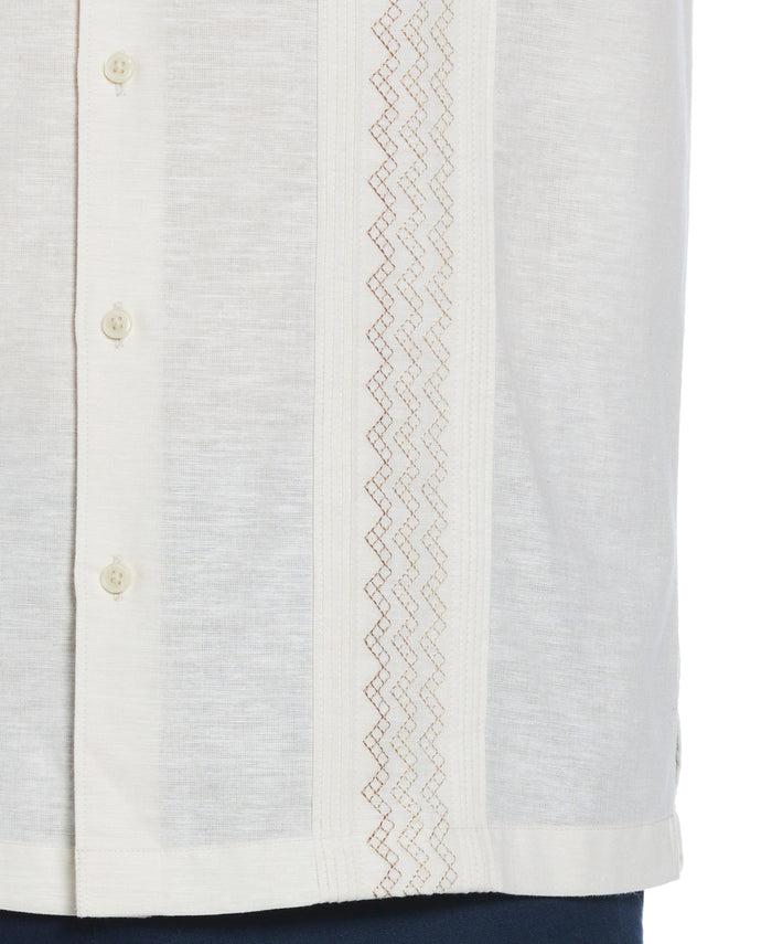 Cubavera Multi-Tuck Embroidered Shirt Bleached Sand