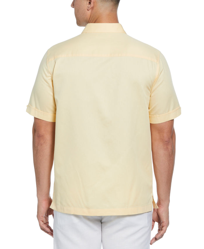 Cubavera Ombre Embroidery Panel Shirt Golden Fleece