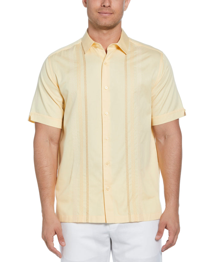 cubavera Ombre Embroidery Panel Shirt Golden Fleece