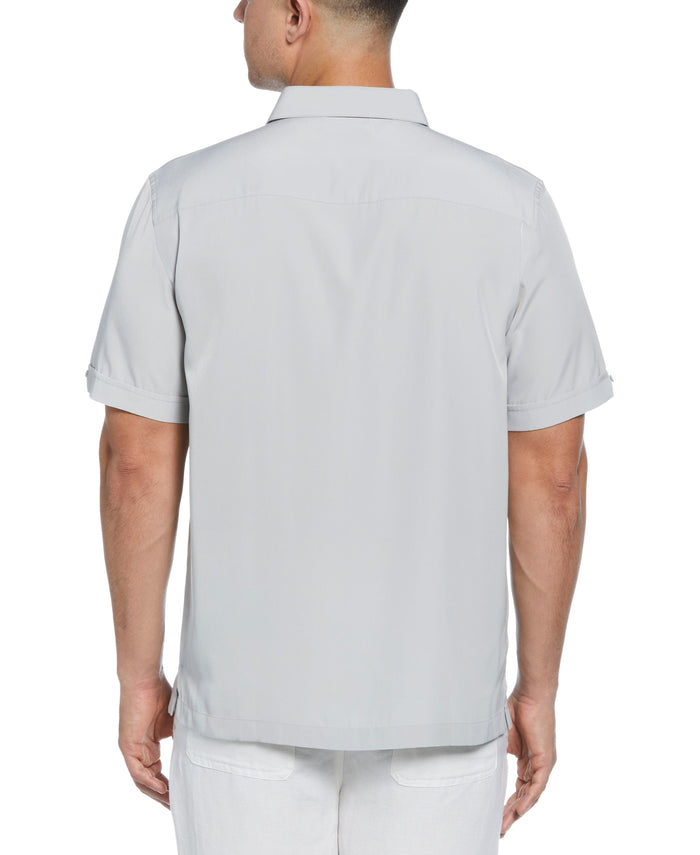 Cubavera Panel Shirt - Contrast Stitching Harbor Mist