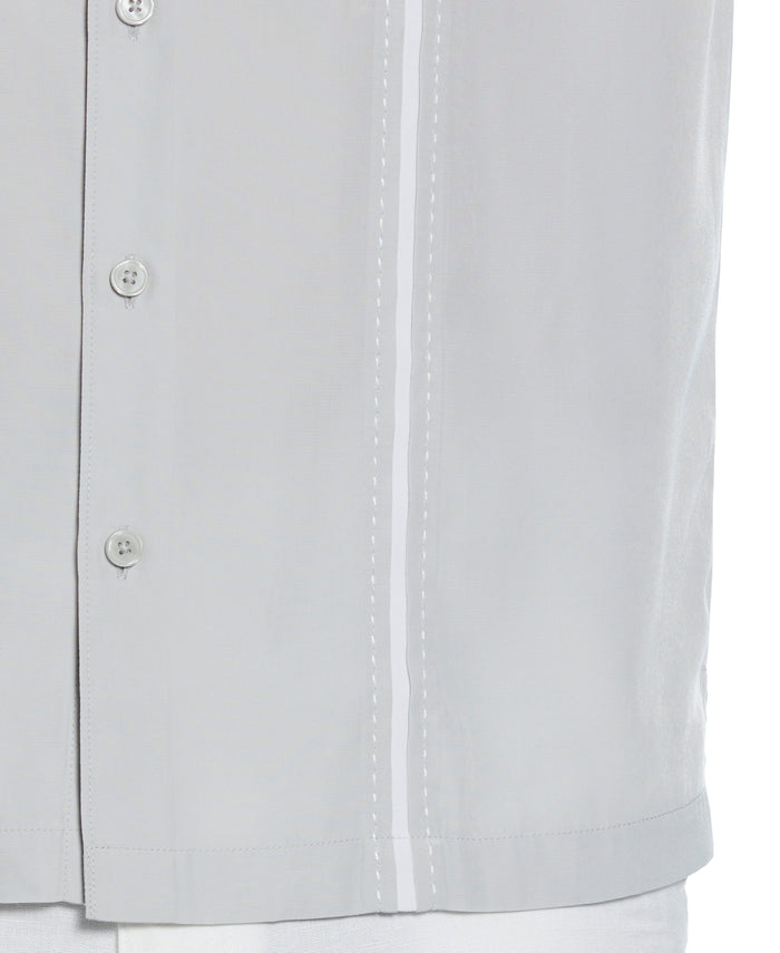 Cubavera Panel Shirt - Contrast Stitching Harbor Mist