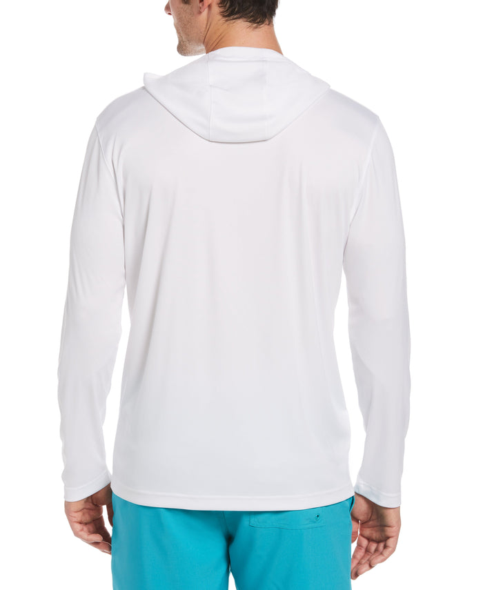 Cubavera Solid Sun Protection Hoodie Brilliant White