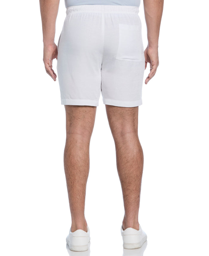 Cubavera Solid Textured Pull On Drawstring Shorts Brilliant White