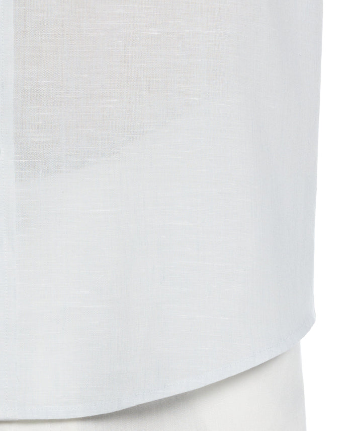 Cubavera Travelselect™ Linen-Blend Long Sleeve Shirt Ballad Blue