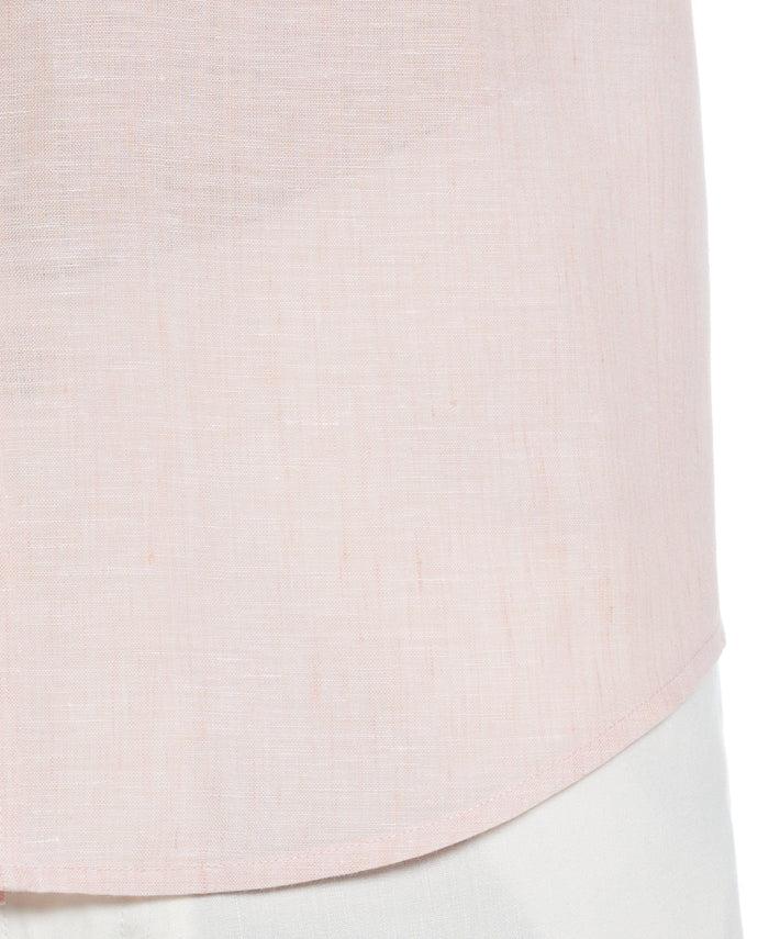 Cubavera Travelselect™ Linen-Blend Long Sleeve Shirt Silver Pink