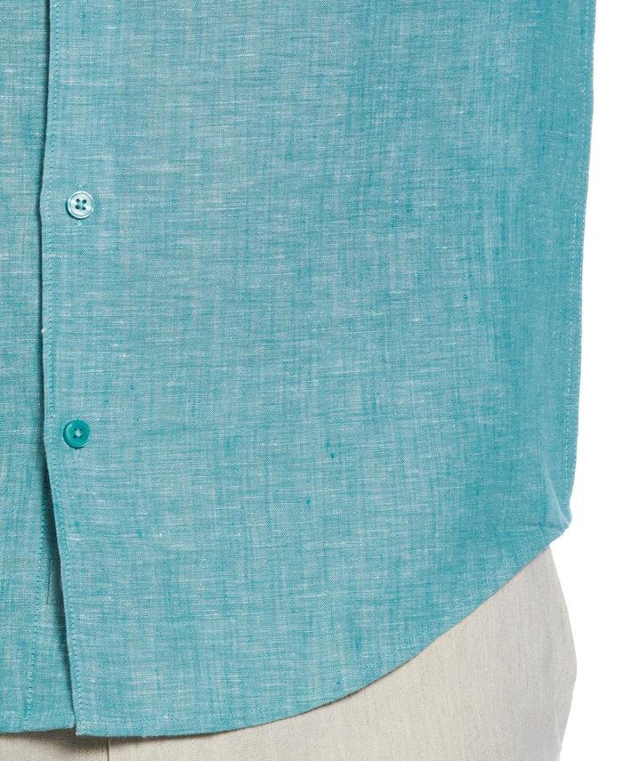 Cubavera Travelselect™ Linen-Blend Rolled Sleeve Shirt Bayou