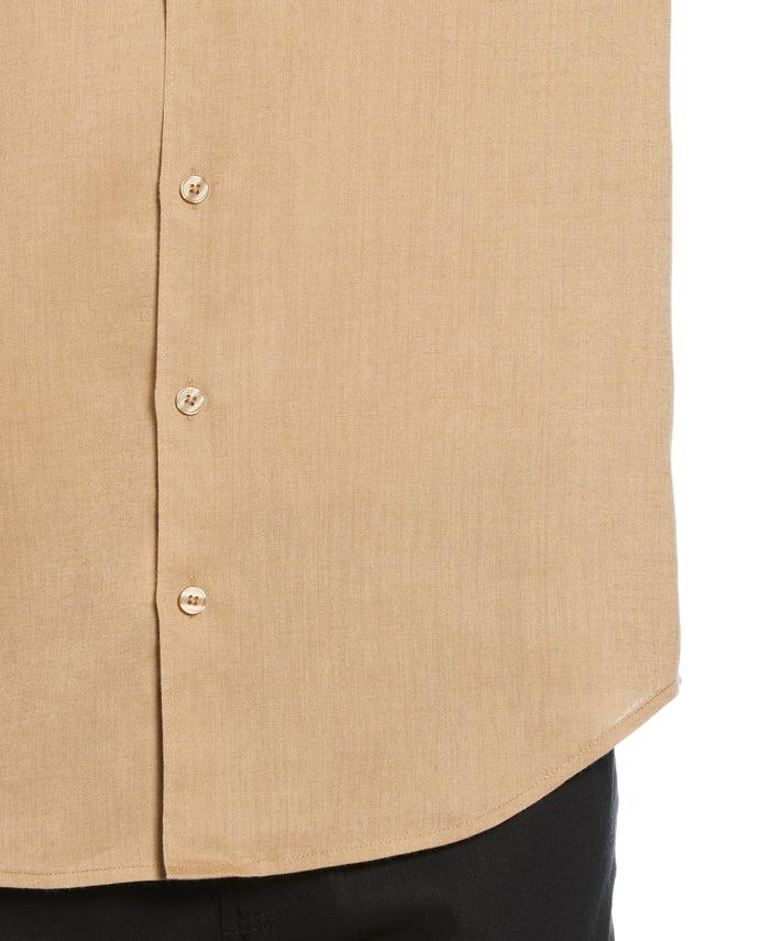 Cubavera Travelselect™ Linen-Blend Rolled Sleeve Shirt Cornstalk