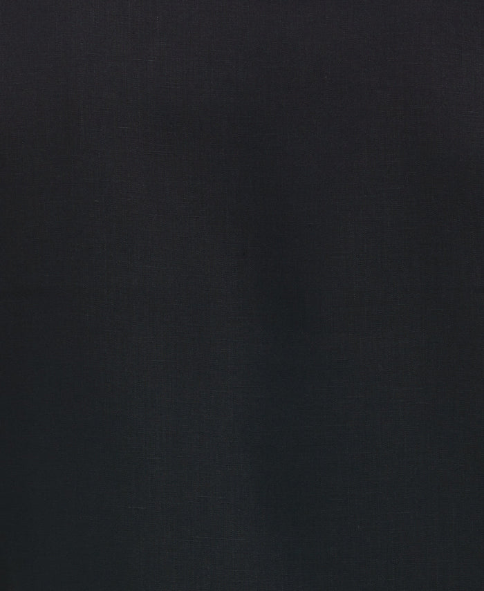 Cubavera Travelselect™ Linen-Blend Rolled Sleeve Shirt Jet Black