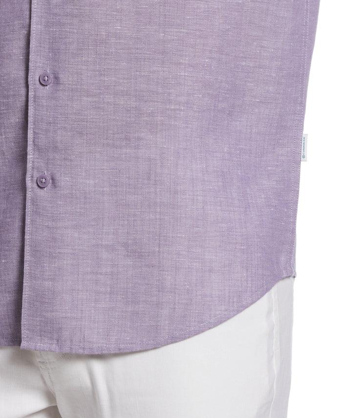 Cubavera Travelselect™ Linen-Blend Rolled Sleeve Shirt Mystical