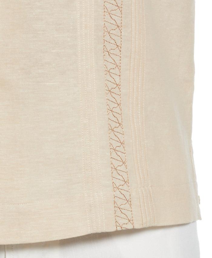 Cubavera Two Pocket Embroidered Guayabera Shirt Cuban Sand