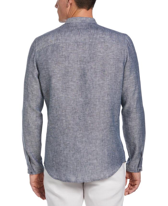 Cubavera Two-Pocket Pintuck Popover Shirt Dress Blues