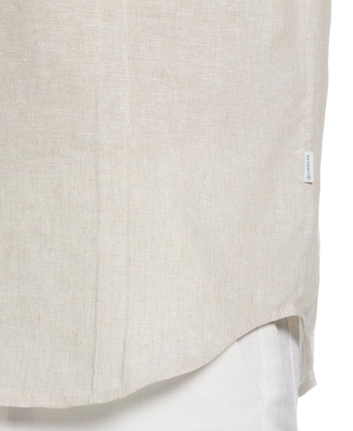 Cubavera Two-Pocket Pintuck Popover Shirt Natural Linen