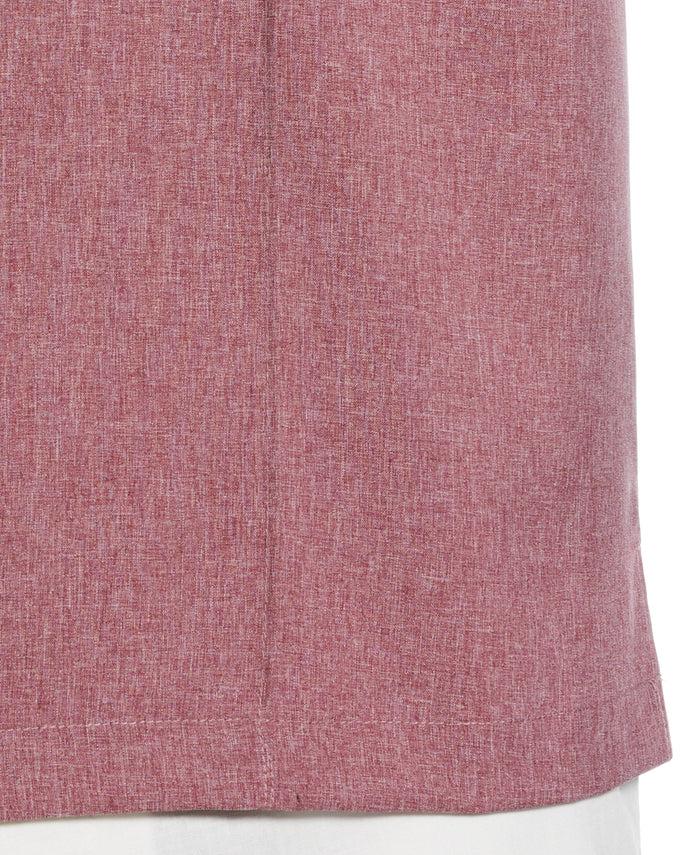 Cubavera Two-Tone Cross Tuck Chambray Shirt Hawthorn Rose