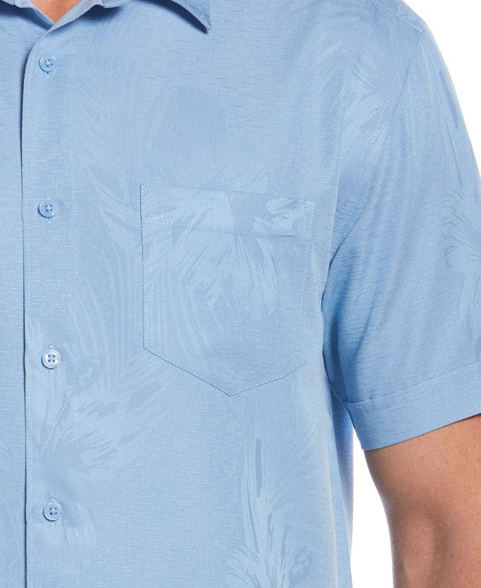 Cubavera Two-Tone One Pocket Floral Print Shirt Allure