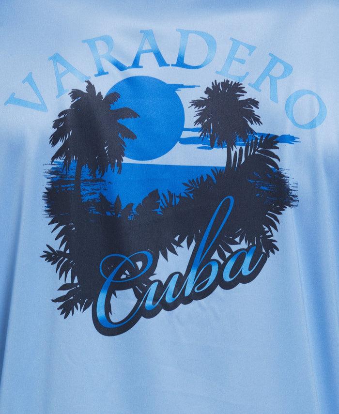 Cubavera Varadero Cuba Print Sun Protection Shirt Little Boy Blue