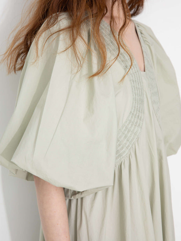 Cubic 100% Cotton Puff Sleeve Loose-Fit Vacation Dress Sienna