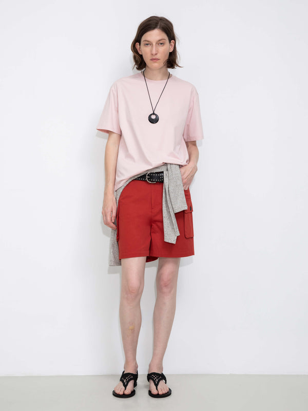 Cubic C By CUBIC Oversized Crew Neck Solid T-Shirt Black