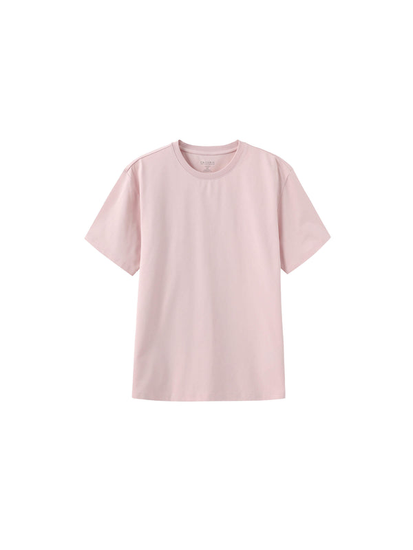 cubic C by CUBIC Oversized Crew Neck Solid T-Shirt Black