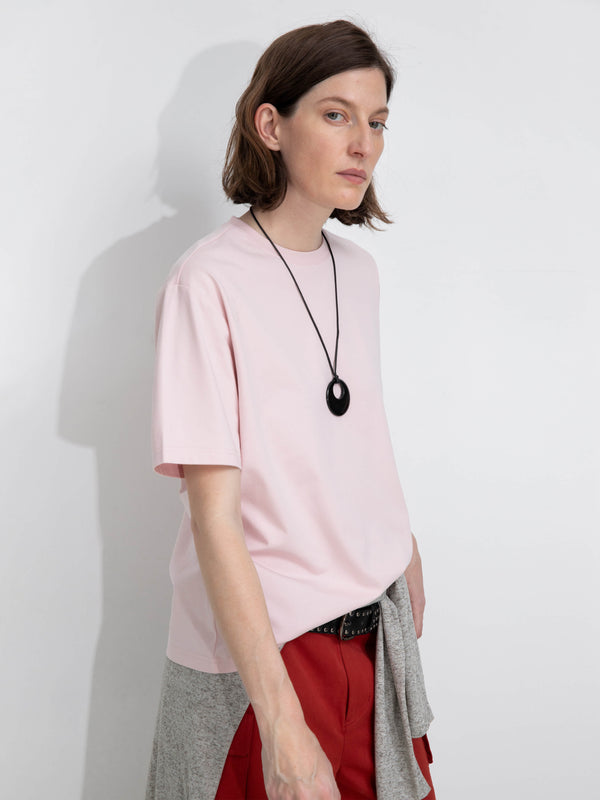 Cubic C By CUBIC Oversized Crew Neck Solid T-Shirt Black