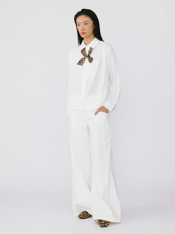 Cubic Asymmetric Panelled Shirt Black