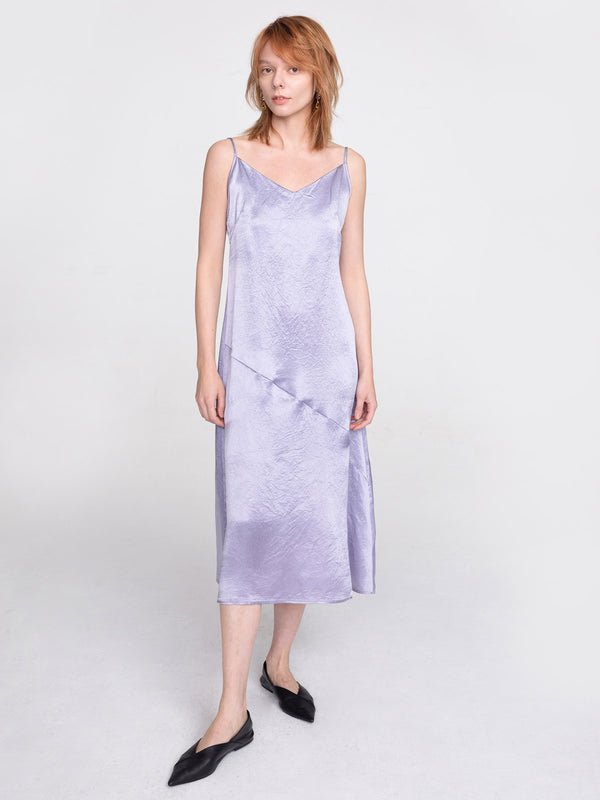 Cubic Asymmetric Sling Dress Lavender