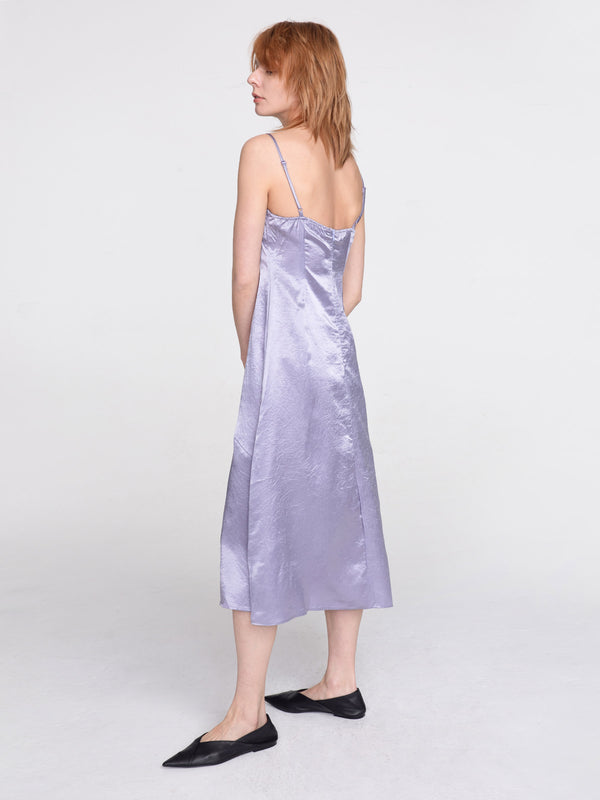 Cubic Asymmetric Sling Dress Lavender