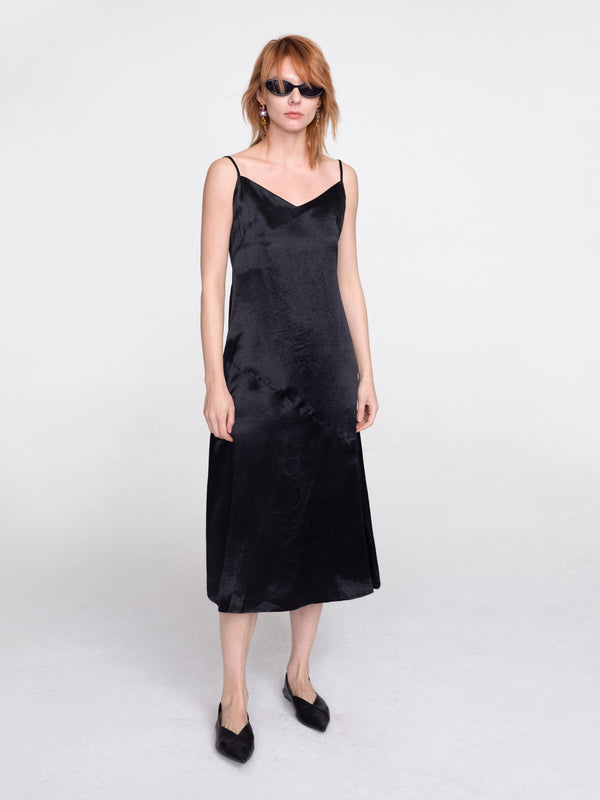 cubic Asymmetric Sling Dress Lavender