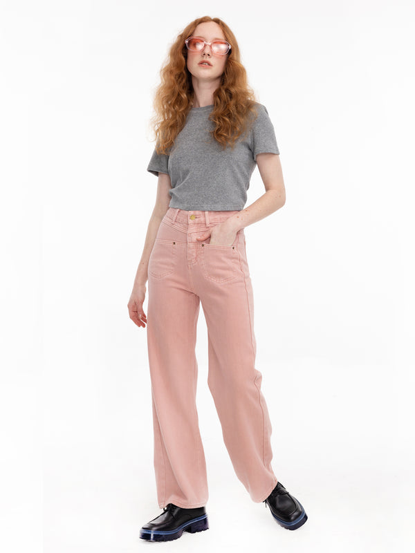 Cubic Backside Panelled Straight Leg Jeans Blue