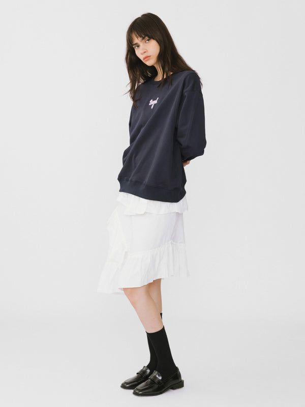 Cubic Bagel Oversized Boyfriend Sweater Pink