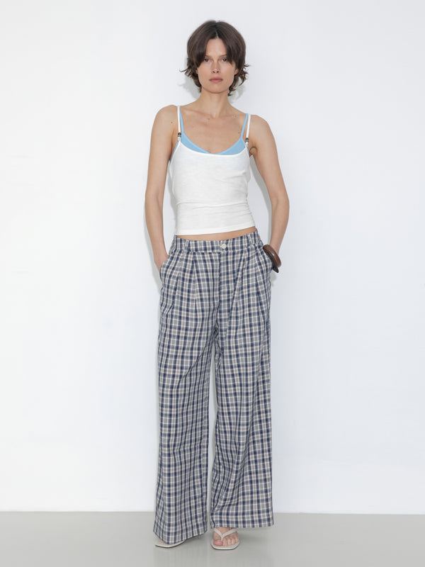 cubic Beaded Slim Fit Cami Top DarkGray