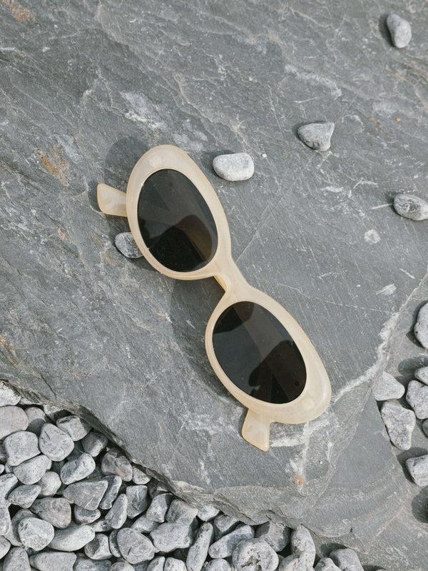 Cubic Cat-Eye Sunglasses Tortoise Shell