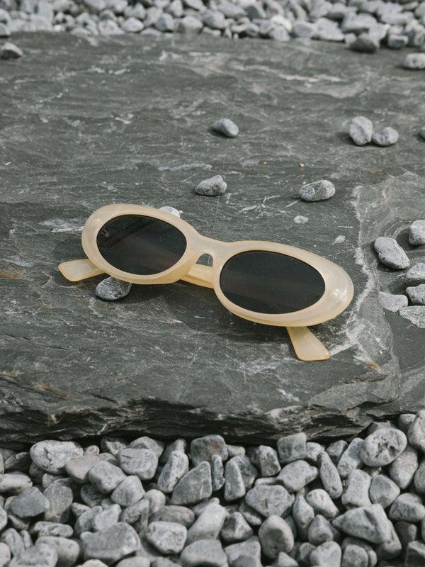 cubic Cat-Eye Sunglasses Tortoise Shell