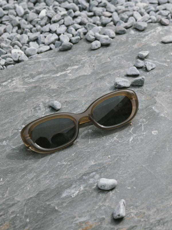 Cubic Cat-Eye Sunglasses Tortoise Shell