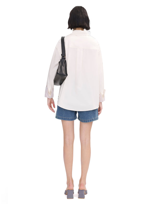 Cubic Classic Shirt With Turn-Up Cuffs Wheat