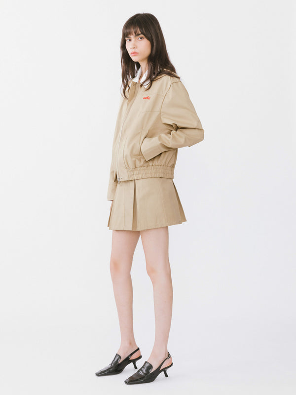 Cubic Cubic Varsity Jacket Tan