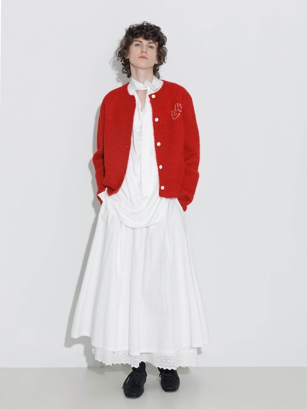 cubic "CUBIC WINE CLUB" Cardigan FireBrick