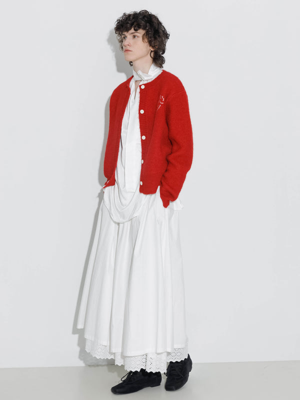 Cubic "CUBIC WINE CLUB" Cardigan FireBrick