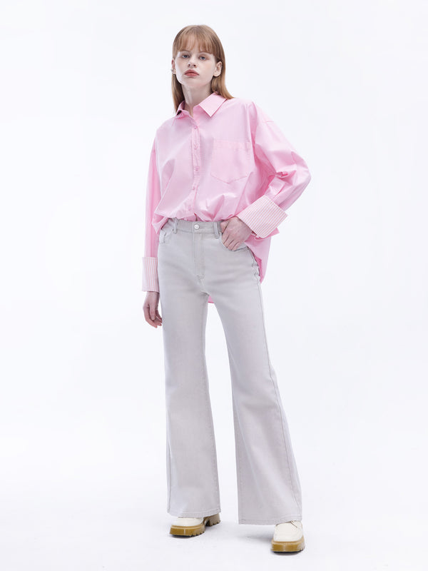 Cubic Flared Skinny Jeans Light Blue