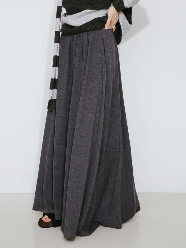 Cubic Gray Loose A-line Skirt Gray